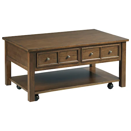 Small Rectangular 2 Drawer Cocktail Table